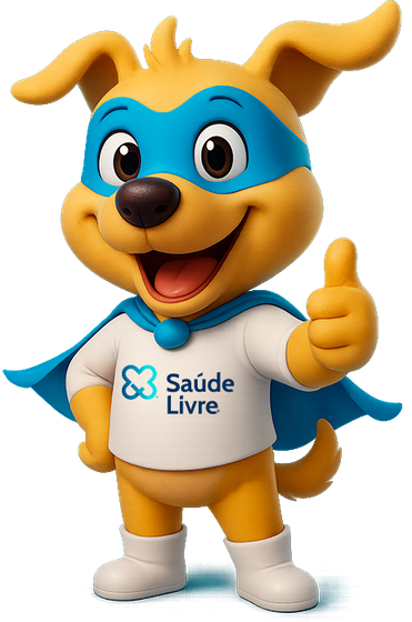 Guapo, o mascote da Saúde Livre, pronto para ajudar as famílias de Porto Alegre